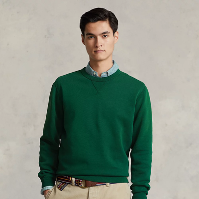 Shop Ralph Lauren Fleece Sweatshirt In College Green