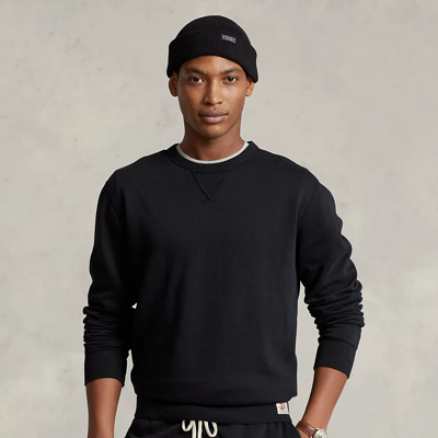 Shop Ralph Lauren Fleece Sweatshirt In Polo Black