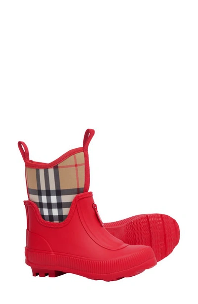 Burberry red hotsell rain boots