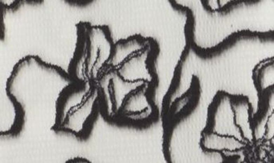 Shop Dries Van Noten Dalfo Floral Print Asymmetric Dress In White/ Black