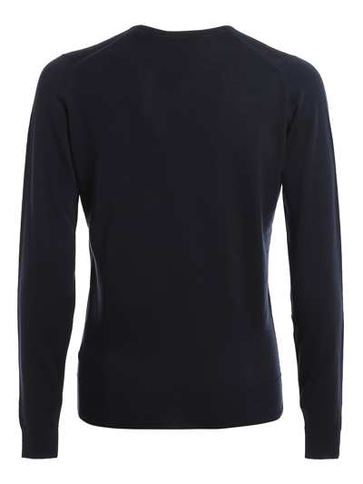 Shop John Smedley Lundy Pullover Ls In Midnight