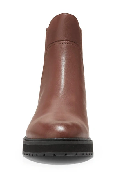 Shop Cole Haan Greenwich Waterproof Chelsea Boot In Chestnut Leather