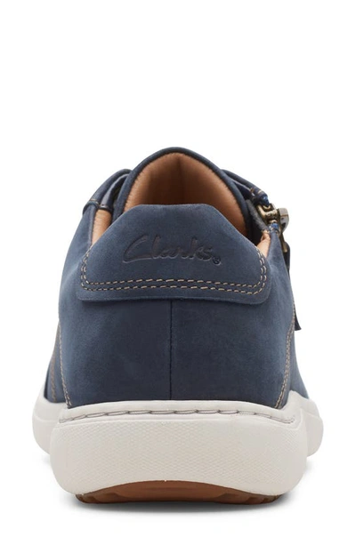 Shop Clarks Nalle Lace-up Sneaker In Navy Nubuck