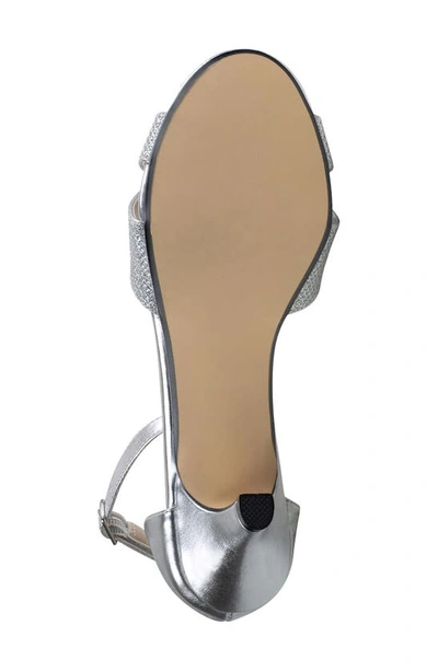 Shop Touch Ups Clementine Kitten Heel Ankle Strap Sandal In Silver