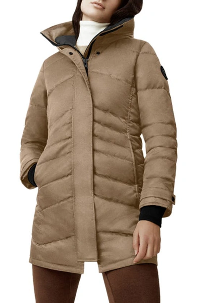 Shop Canada Goose Lorette Water Repellent 625 Fill Power Down Parka In Quicksand