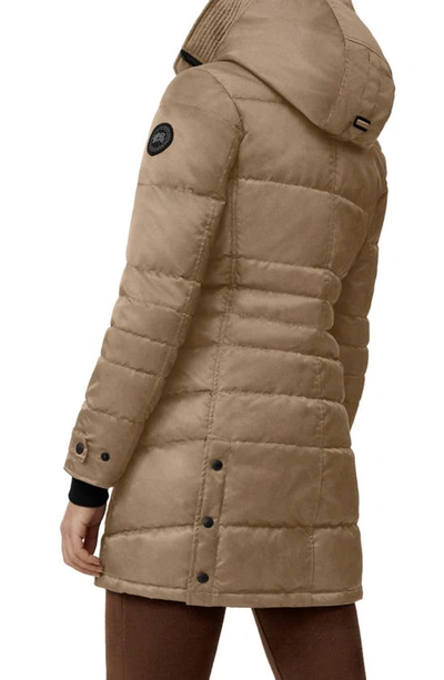 Shop Canada Goose Lorette Water Repellent 625 Fill Power Down Parka In Quicksand