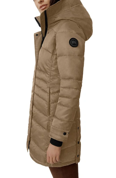 Shop Canada Goose Lorette Water Repellent 625 Fill Power Down Parka In Quicksand