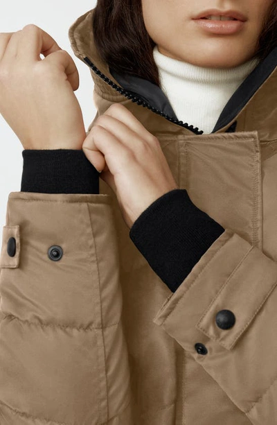 Canada Goose Lorette Water Repellent 625 Fill Power Down Parka In Quicksand