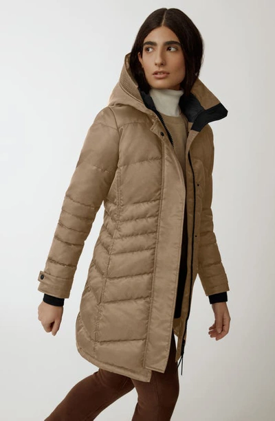 Canada Goose Lorette Water Repellent 625 Fill Power Down Parka In Quicksand