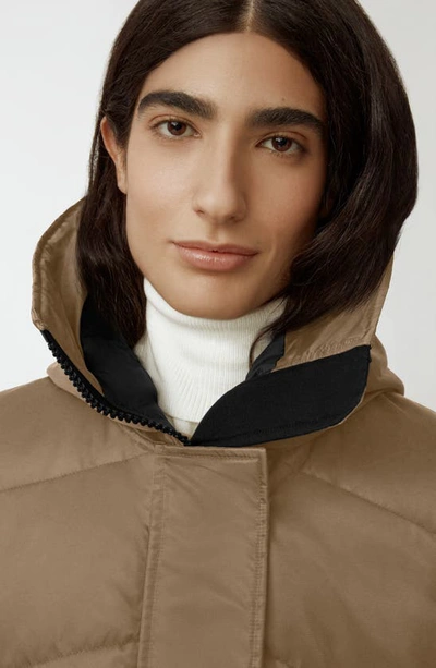 Canada Goose Lorette Water Repellent 625 Fill Power Down Parka In Quicksand