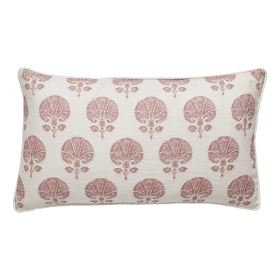 Shop Oka Rectangular Kabibi Cushion Cover - Dusky Pink