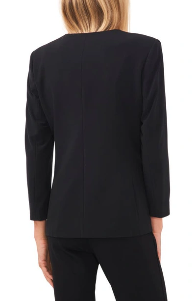 Halogen V-neck Open Front Jacket In Black