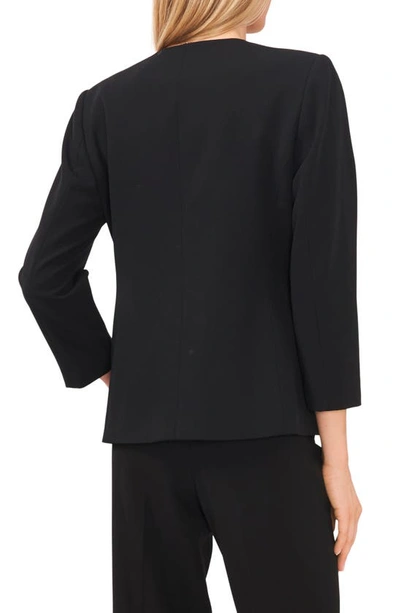 Halogen V-neck Open Front Jacket In Black