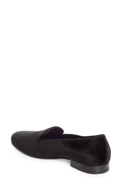 Shop Ralph Lauren Purple Label Alonzo Smoking Slipper In Black