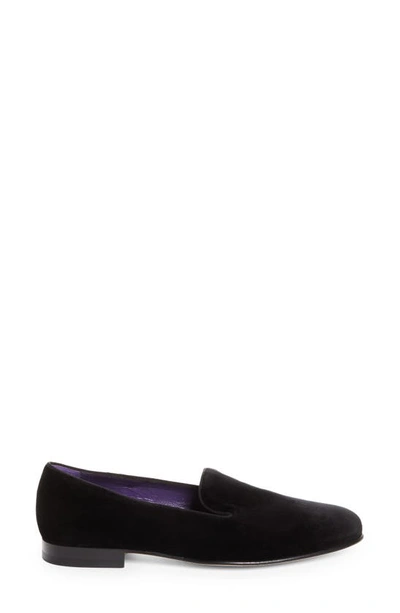 Ralph Lauren Alonzo Smoking Slipper In Black
