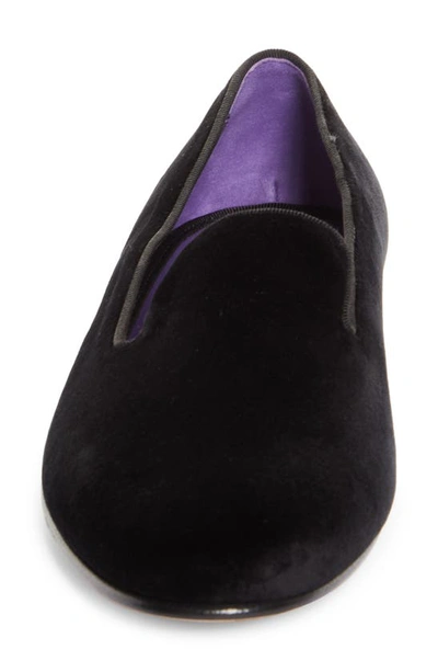 Ralph Lauren Alonzo Smoking Slipper In Black