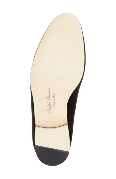 Ralph Lauren Alonzo Smoking Slipper In Black