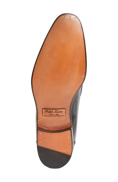 Ralph Lauren Luther Tassel Moc Toe Loafer In Black