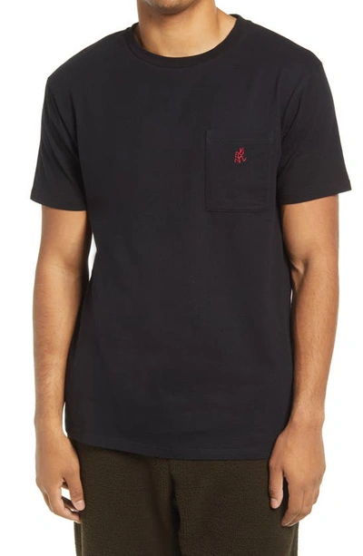 Shop Gramicci One Point Pocket T-shirt In Black