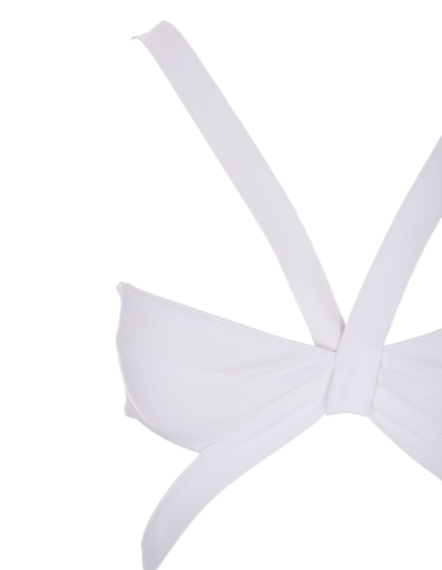 Shop Alaïa White Jersey Bikini In Bianco