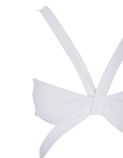 Alaïa Original One Piece Bikini Swimsuit In Bianco