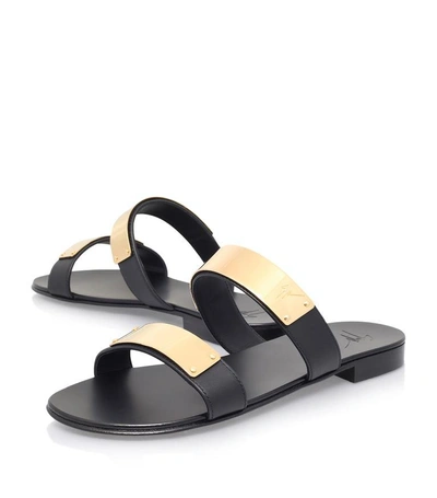 Shop Giuseppe Zanotti Plate Leather Sandal