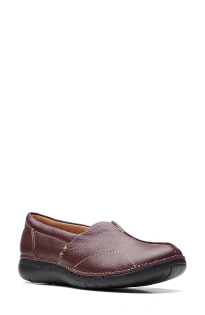 Clarks un loop store burgundy