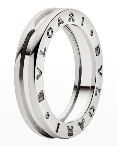 Shop Bvlgari Unisex B.zero1 White Gold Ring