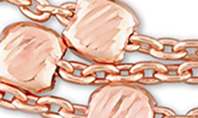 Delmar Multi-strand Chain Bracelet In Rose