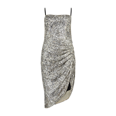 Shop In The Mood For Love Osbourne Leopard-print Sequin Dress