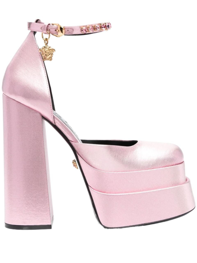 Shop Versace Women's Pink Other Materials Sandals