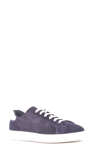 Shop Doucal's Men's Blue Other Materials Sneakers