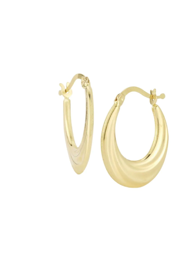 Shop Saks Fifth Avenue Women's 14k Yellow Gold Draped Hoop Earrings