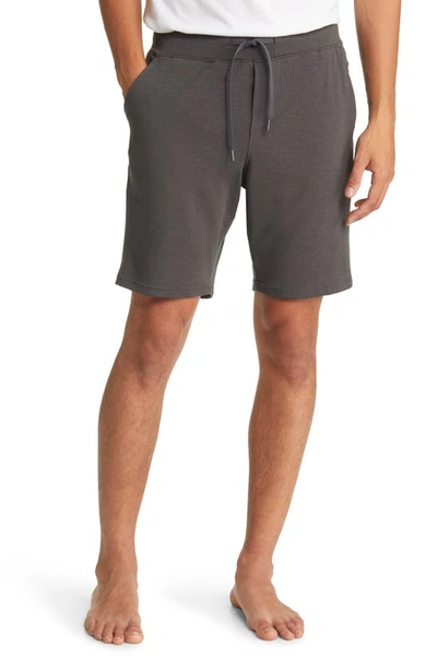 Shop Cozy Earth Ultrasoft Jogger Pajama Shorts In Charcoal