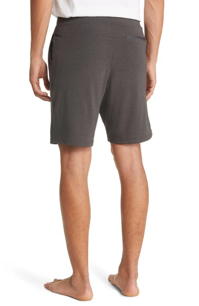 Shop Cozy Earth Ultrasoft Jogger Pajama Shorts In Charcoal