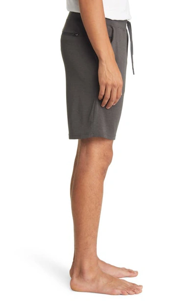 Shop Cozy Earth Ultrasoft Jogger Pajama Shorts In Charcoal