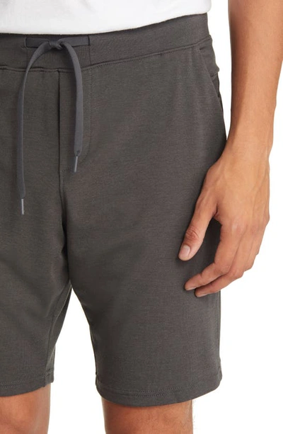 Shop Cozy Earth Ultrasoft Jogger Pajama Shorts In Charcoal