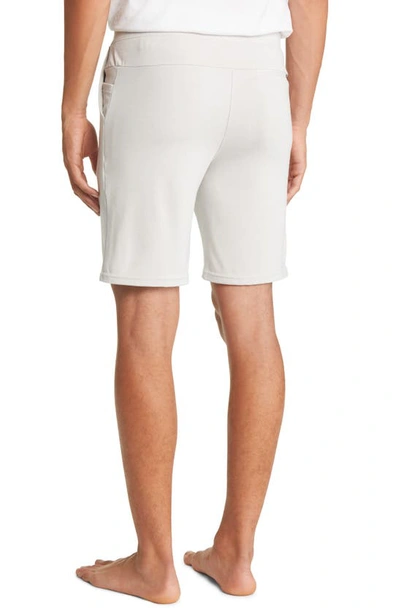 Cozy Earth Ultrasoft Jogger Pajama Shorts In Light Grey