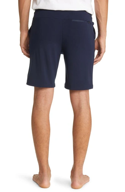 Cozy Earth Ultrasoft Jogger Pajama Shorts In Navy
