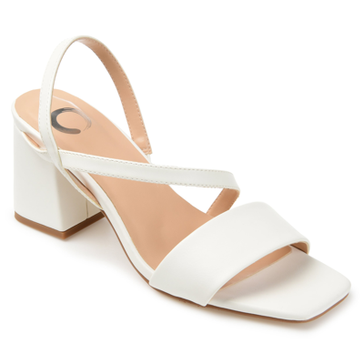 Journee Collection Women's Lirryc Strappy Sandals In White
