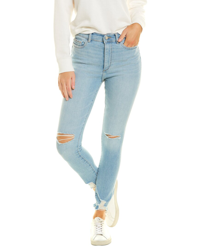 Shop Dl1961 Farrow Baby Blue High-rise Ankle Jean