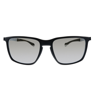 Hugo Boss Boss 1114/s O6w 57mm Unisex Rectangle Sunglasses In Black