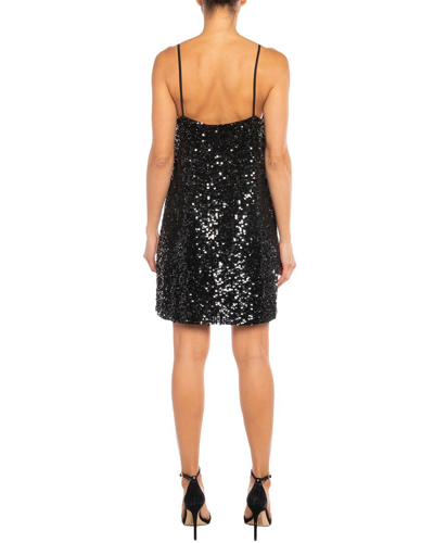 Shop Twinset Luxury Sequin Shift Dress In Black