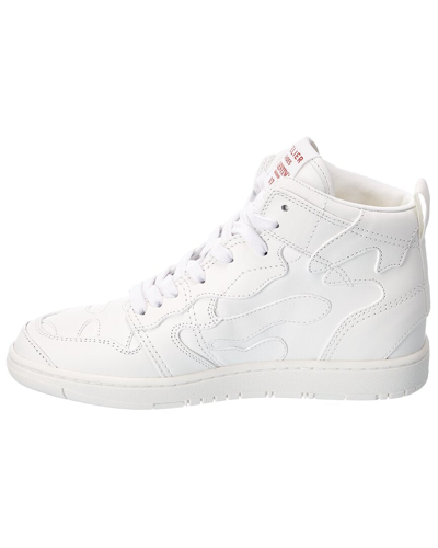 Shop Valentino Atelier 07 Leather Sneaker In White