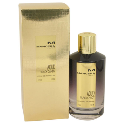 Shop Mancera 535616 4 oz Aoud Black Candy Perfume For Women In Gold