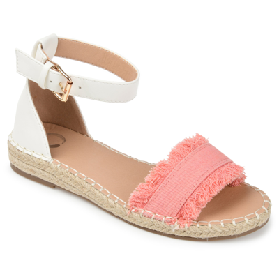 Journee Collection Womens Tristeen Wedge Sandals In Pink