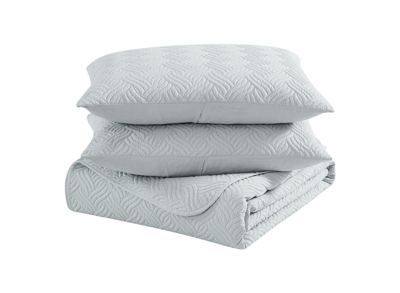 Shop The Nesting Company Willow 3 Piece Quilt Set In Grey