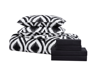 Shop The Nesting Company Cypress 7 Piece Bed In A Bag Comforter And Sheet Set Set In Black