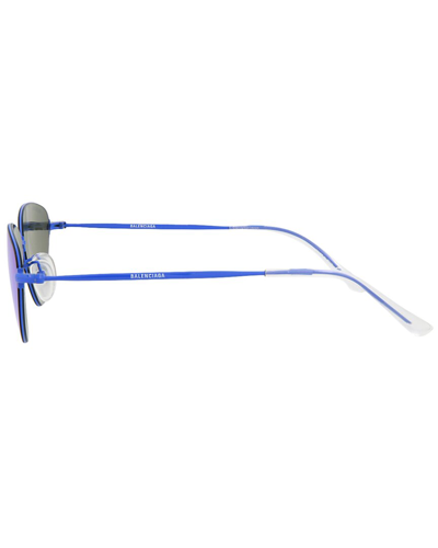 Shop Balenciaga Unisex Bb0015s 61mm Sunglasses In Blue