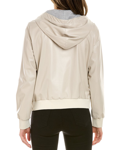 Shop Elie Tahari Bomber Jacket In Beige